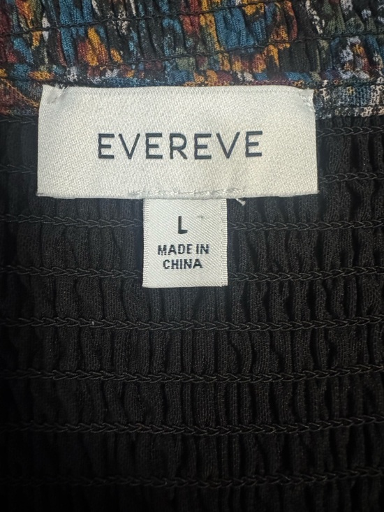 Evereve Multicolor Paisley Smocked V-Neck Long Sleeve Top - Picture 4 of 7